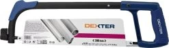 DEXTER - Scie à Métaux - Scie à Métaux 300 Mm - Lame De Scie à Métaux En Acier Au Carbone - Scie à Métaux - Scie à Métaux - 10 Dents/cm - 90° - Revêtement Inoxydable Et Antiadhésif - Avec Manche Bi-matière -Outils de jardinage professionnels 1200x345
