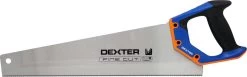 DEXTER - Scie égoïne - Scie 450 Mm - Lame Acier Trempé - Scie à Bois - Triple Rodage - 4,3 Dents/cm - 90° - Inox - Avec Manche Bi-matière