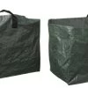 2x Sacs à Déchets / Poubelle Vert Coffre Carré Pliable 225 Litres - Sacs De Jardinage De Jardin - Nettoyage / Rangement De Jardin - Entretien De Pelouse