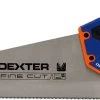 DEXTER - Scie égoïne - Scie 350 Mm - Lame Acier Trempé - Scie à Bois - Triple Rodage - 4,3 Dents/cm - 90° - Inox - Avec Manche Bi-matière -Outils de jardinage professionnels 1200x455