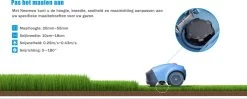 HOOKII Neomow S - Robot Tondeuse Intelligent Pour Pelouses Jusqu'à 1000m² - Batterie Haute Capacité 4400mAh - Largeur De Coupe 7,87'', Recharge Automatique, Bluetooth /WiFi - Batterie Et Chargeur Inclus -Outils de jardinage professionnels 1200x482 2