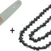 Chaîne Kibani + Lame De Scie 45 Cm / 18 Pouces - Chaîne Lâche Pour La Tronçonneuse - Lame De Scie Lâche Pour La Tronçonneuse - Set