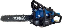 Tronçonneuse Hyundai 38cc - Moteur Essence 2 Temps à Démarrage Facile - Longueur D'épée 35 Cm - Avec Chaîne Supplémentaire Et Sac De Rangement