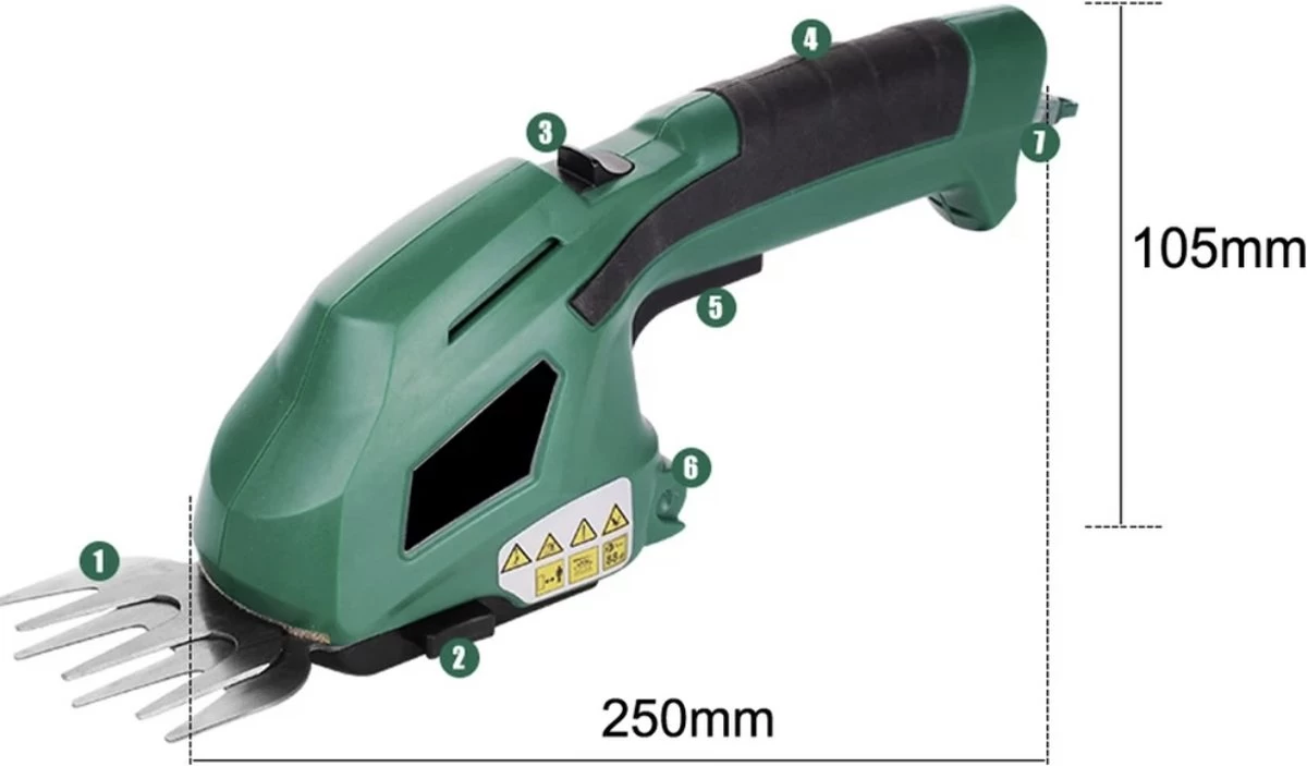 Taille-haie électrique Easy Life - Taille-haie 2 En 1 - 2 Accessoires - Rechargeable 8 Taille-haie électrique Easy Life - Taille-haie 2 En 1 - 2 Accessoires - Rechargeable – Image 6