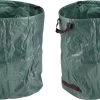 HI 2x Sac Poubelle De Jardin Pop-up Vert 272 Litres - Sacs De Jardinage Poubelle De Jardin Pliable - Nettoyage / Rangement Du Jardin -Outils de jardinage professionnels 1200x709