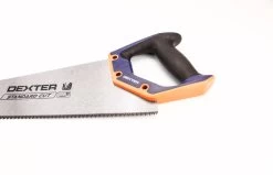 DEXTER - Scie à Main - Scie 400 Mm - Lame Acier Trempé - Scie à Bois - Denture Triple Affûtage - 3,15 Dents/cm - 90° - Inox - Avec Manche Bi-matière -Outils de jardinage professionnels 1200x773