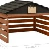 VidaXL Auvent Pour Tondeuse à Gazon 78 X 74 X 54 Cm Bois D'épicéa Noir Marron