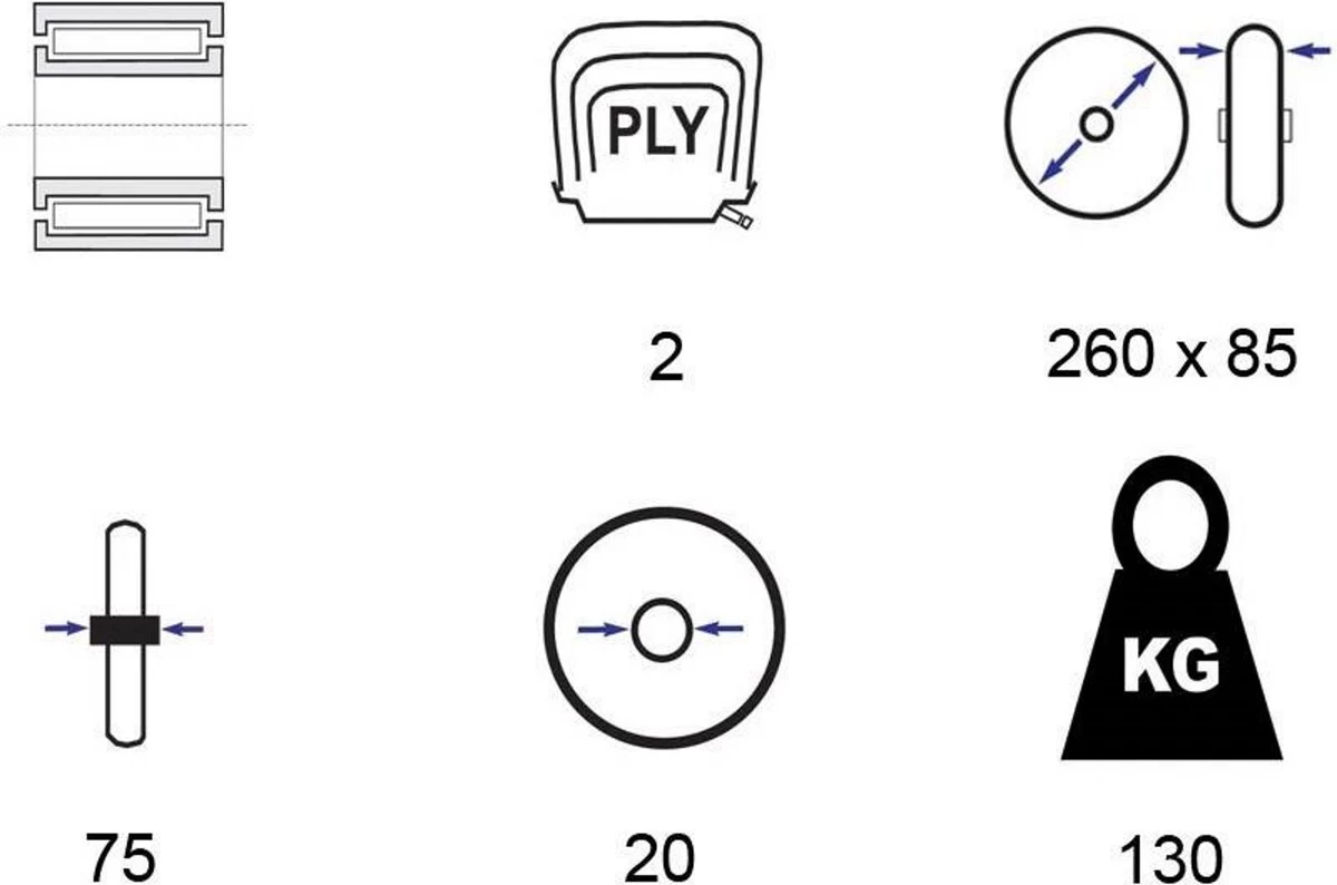 Benson Roue De Brouette Roue De Chariot Roue De Chariot Avec Le Pneu 3.00-4 | Diamètre Du Trou D'axe 20 Mm Roulement à Rouleaux | Hauteur De Roue 26 Cm 9 Benson Roue De Brouette Roue De Chariot Roue De Chariot Avec Le Pneu 3.00-4 | Diamètre Du Trou D'axe 20 Mm Roulement à Rouleaux | Hauteur De Roue 26 Cm – Image 7