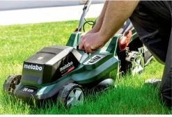 Metabo RM 36-18 LTX BL 36 Marcher Derrière Un Tracteur Tondeuse Batterie Noir -Outils de jardinage professionnels 1200x818