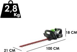 Taille-haie Sans Fil Greenworks G48HT 48 V - Batterie Et Chargeur Non Inclus -Outils de jardinage professionnels 1200x823 1