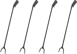 4x Pince à Déchets Noire 82 Cm - Nettoyage Des Ordures - Bras De Saisie / Pince à Déchets / Pince à Déchets Noir