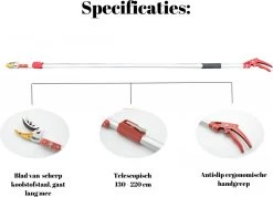 Sécateur Télescopique Recalma - Ciseaux à Rosiers - Sécateur Et Scie à Branches - Lame De Scie - Ciseaux à Fleurs - Ébrancheur - Scie - Télescopique 130 à 220 Cm 11 Sécateur Télescopique Recalma - Ciseaux à Rosiers - Sécateur Et Scie à Branches - Lame De Scie - Ciseaux à Fleurs - Ébrancheur - Scie - Télescopique 130 à 220 Cm -Outils de jardinage professionnels 1200x866 1