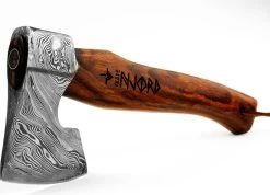 Hache Viking Damassé De Luxe Hache à Découper Hakbijl Skade Petite Hache En Bois Plein Air Hache à Main Hache De Camping Hache De Jardin à Talon