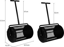 Épandeur De Compost Zwart T-Mech - Capacité De 80 L - Conception Légère - Porte à Charnière - Comprend Des Gants De Jardin 14 Épandeur De Compost Zwart T-Mech - Capacité De 80 L - Conception Légère - Porte à Charnière - Comprend Des Gants De Jardin -Outils de jardinage professionnels 1200x873 4