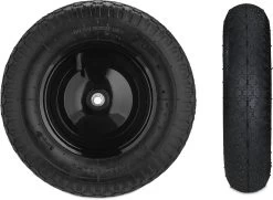 Roue De Brouette Relaxdays 4.80 4.00-8 - Roue De Secours Brouette - Pneu Pneumatique - Avec Adaptateurs Schwarz-Schwarz -Outils de jardinage professionnels 1200x879 1