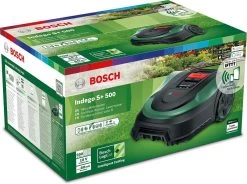 Tondeuse Robotique Bosch Indego S+ 500 - Pour Les Pelouses Jusqu'à 500 M2 - Incl. Borne De Recharge Et Accessoires - Connecté -Outils de jardinage professionnels 1200x892 1