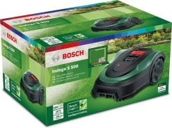 Tondeuse Robotique Bosch Indego S 500 - Pour Les Pelouses Jusqu'à 500 M2 - Incl. Borne De Recharge Et Accessoires -Outils de jardinage professionnels 1200x892 2