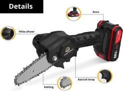 Mini Tronçonneuse - Tronçonneuse - Sécateur Electrique - Taille Haie Electrique - 10 CM - Rouge -Outils de jardinage professionnels 1200x894 3