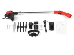 Tondeuse à Gazon DrillPro - Coupe- Coupe-herbe électriques - Tondeuse à Gazon - Tondeuse à Gazon - Sans Fil - Poignée Réglable - 300W 12V - Avec 1 Batterie Et Chargeur - Pour Tailler La Pelouse De Jardin - Rouge -Outils de jardinage professionnels 1200x895