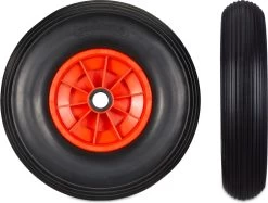 Roue De Brouette Relaxdays Anti Crevaison - 4.00-6 - Roue De Secours - PU - Complète - 3 Adaptateurs Noir-rouge -Outils de jardinage professionnels 1200x907 6