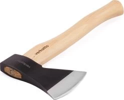 Hache 800 G Avec Manche En Noyer Et Lame En Acier Au Carbone - Hache à Main Pour Jardin Et Forêt - Petite Hache Universelle Compacte - Hache à Fendre Avec Manche En Bois Laqué