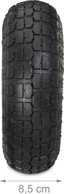 Relaxdays 2x Roue De Diable 260x85 - Roue De Charrette à Bras - Pneu Pneumatique - Roue De Secours - 4.1/3.5-4 -Outils de jardinage professionnels 398x1200 6