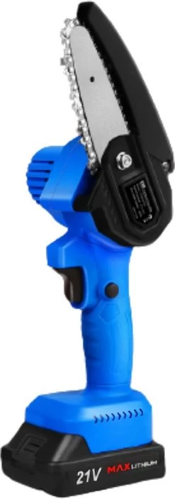 Mini Tronçonneuse - Tronçonneuse - Sécateur Electrique - Taille Haie Electrique - 2 Batteries - 10 CM