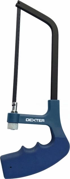 DEXTER - Scie à Métaux - Scie à Métaux 150 Mm - Lame De Scie à Métaux En Acier Au Carbone - Scie à Métaux - Scie à Métaux - 10 Dents/cm - 90° - Inoxydable Et Revêtement Antiadhésif - Avec Manche Bi-matière