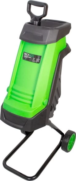 Broyeur De Jardin électrique Profeco 2000W - Broyeur Silencieux / Broyeur à Bois Diamètre 45 Mm - Avec Sac De Collecte De 50 Litres Et Poussoir Sécurisé