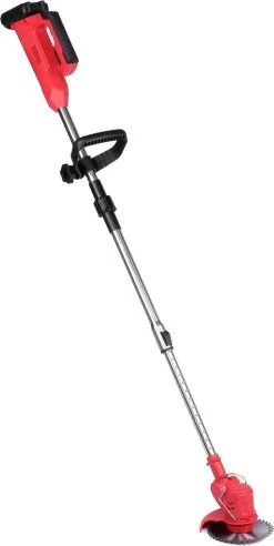 Wolike Coupe-herbe - Machine à Gazon Pivotante - Tondeuse à Gazon Pliable - Coupe- Coupe-herbe - Électrique Sans Fil Rechargeable - Poignée Réglable - Avec 2 Piles - Pour Tondre La Pelouse De Jardin - Rouge -Outils de jardinage professionnels 603x1200