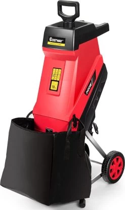 Coast 2400W Broyeur De Feuilles électrique Broyeur De Branches Et Déchets De Jardin 46 X 38 X 91 Cm Rouge + Zwart