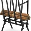 Relaxdays - Jusqu'à 200 Kg - Chevalet à Bois - Réglable - Acier - Chevalet à Chaîne - Noir -Outils de jardinage professionnels 825x1200