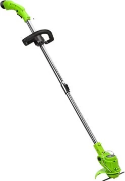 Tondeuse à Gazon Drillpro - Tondeuses à Tondeuses à Gazon - Électrique Portable - 450W 12V - Avec Poignée Réglable Et 2 Piles - Vert -Outils de jardinage professionnels 836x1200