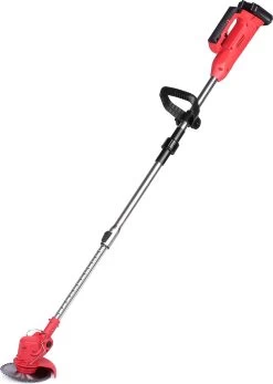 Wolike Coupe-herbe - Machine à Gazon Pivotante - Tondeuse à Gazon Pliable - Coupe- Coupe-herbe - Électrique Sans Fil Rechargeable - Poignée Réglable - Avec 2 Piles - Pour Tondre La Pelouse De Jardin - Rouge -Outils de jardinage professionnels 855x1200