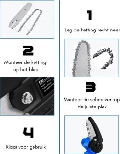 Mini Tronçonneuse - Tronçonneuse - Sécateur Electrique - Taille Haie Electrique - 2 Batteries - 10 CM -Outils de jardinage professionnels 931x1200