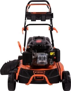 Tondeuse Thermique Kibani - Moteur 4 Temps 196 Cm3 / 4,7 CV - Largeur De Coupe 53 Cm - 8 Hauteurs De Coupe Réglables - Incl. 62L Collector - Fonction Mulching -Outils de jardinage professionnels 933x1200