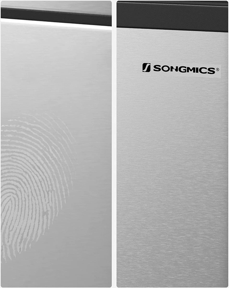 ZAZA Home & Office Poubelle 30 Litres, Tri Des Déchets, 2 X 15 Litres, Poubelle, Poubelle à Pédale Avec Poubelles Intérieures, Pédales Colorées, Système De Séparation Des Déchets Pour La Cuisine, Argent-noir 7 ZAZA Home & Office Poubelle 30 Litres, Tri Des Déchets, 2 X 15 Litres, Poubelle, Poubelle à Pédale Avec Poubelles Intérieures, Pédales Colorées, Système De Séparation Des Déchets Pour La Cuisine, Argent-noir – Image 5