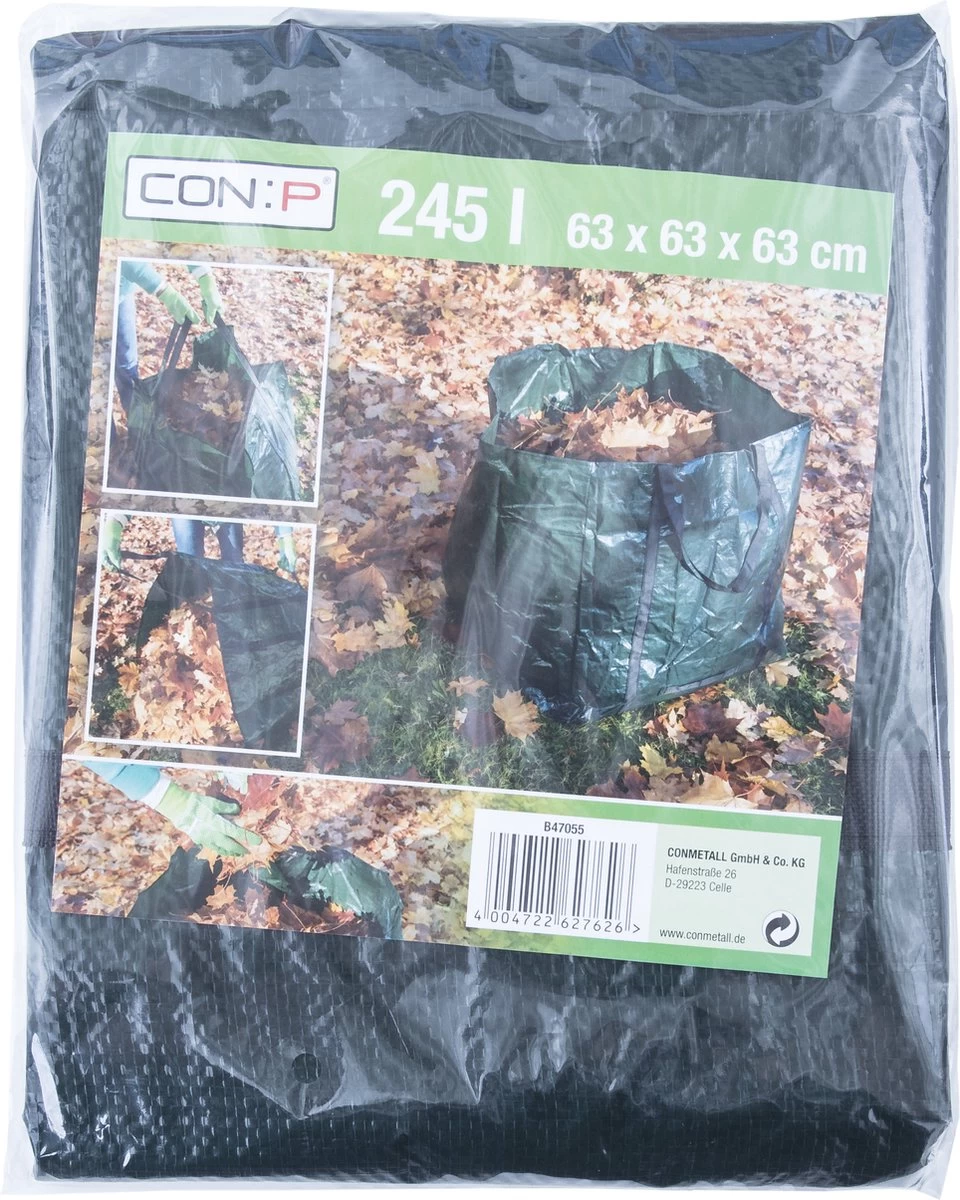 CON:P Square Garden Waste Bag 245Liter - Facile à Nettoyer Les Déchets De Jardin - Tissu En Aluminium Résistant à La Déchirure - Réutilisable - Pliable 6 CON:P Square Garden Waste Bag 245Liter - Facile à Nettoyer Les Déchets De Jardin - Tissu En Aluminium Résistant à La Déchirure - Réutilisable - Pliable – Image 4