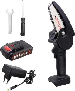 Mini Tronçonneuse - Électrique - Scie à élaguer - Sécateur - Tronçonneuse - Tronçonneuse électrique - Étui Inclus